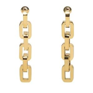 Eddie Borgo Supra Link Gold Earrings
